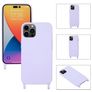 Mobigear Lanyard iPhone 14 Pro Max Silikon Handykette - Lila