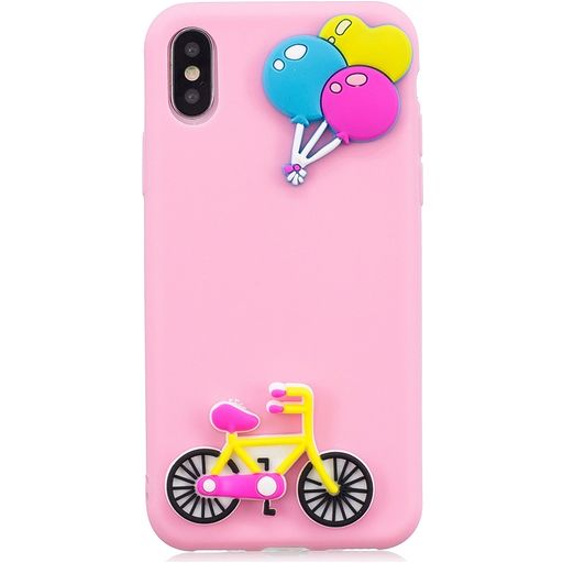 Mobigear Design iPhone XS Max Hülle Flexibles TPU Backcover - Ballon