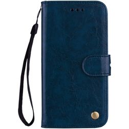 Mobigear Wallet Huawei P Smart (2018) Hülle Klapphülle Geldbörse - Blau