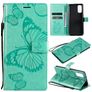 Mobigear Butterfly OPPO Reno 4 Hülle Klapphülle Geldbörse - Türkis