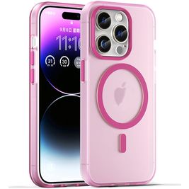 Mobigear Shockproof iPhone 16 Pro Max MagSafe Hülle Flexibles TPU Backcover - Pink