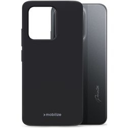 Mobilize Rubber Gelly POCO C85 Hülle Flexibles TPU Backcover - Schwarz
