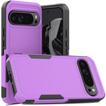 Mobigear Heavy Armor Google Pixel 9 Pro XL Hülle Hardcase Backcover Stoßfest - Lila