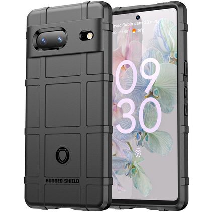 Mobigear Rugged Shield Google Pixel 7 TPU (flexibel) Backcover Shockproof - Schwarz