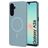 Mobiparts Slim Line Samsung Galaxy A26 MagSafe Hülle Hardcase Backcover - Sage Green