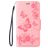 Mobigear Butterfly iPhone SE (2020) Hülle Klapphülle Geldbörse - Pink