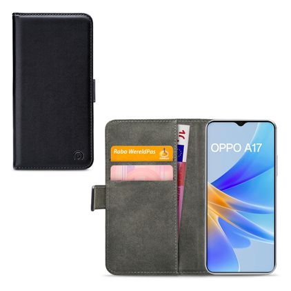 Mobilize Classic Gelly Wallet OPPO A17 Klapphülle Portemonnaie - Schwarz