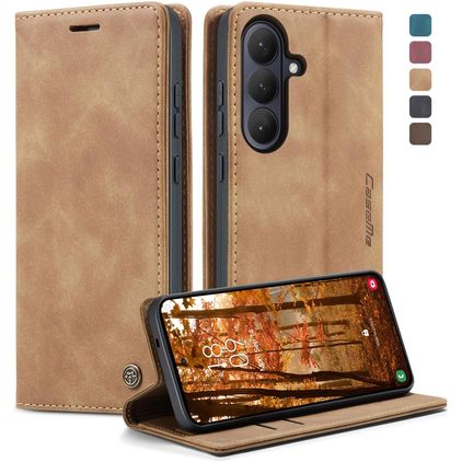CaseMe 013 Samsung Galaxy S26 Plus Hülle Klapphülle Geldbörse - Braun