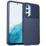 Mobigear Groove Samsung Galaxy A54 Hülle Flexibles TPU Backcover - Blau
