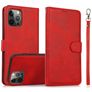 Mobigear Wallet iPhone 16 Pro Max Hülle Abnehmbare 2in1 Klapphülle Geldbörse - Rot