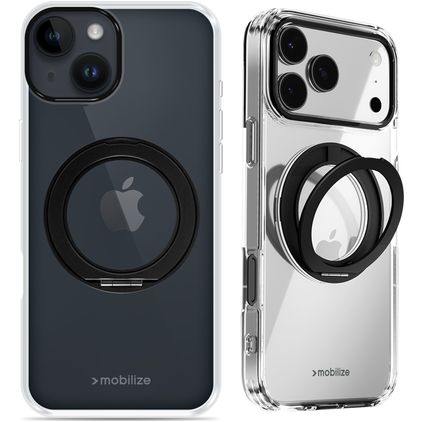 Mobilize 360 Rotating Ring iPhone 13 MagSafe Hülle Hardcase Backcover mit Ringhalter - Schwarz