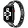 Mobigear Prague Edelstahl Apple Watch Armband Faltschließe - 49/46/45/44 mm - Schwarz