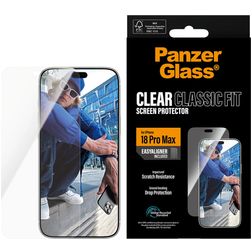 PanzerGlass Classic fit iPhone 18 Pro Max Panzerglas Displayschutz - Hüllenfreundlich + Montagerahmen