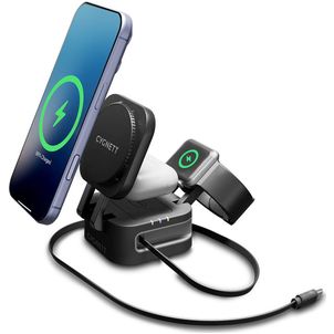 Cygnett MagStand 3-in1 MagSafe 0.7 Meter - Schwarz