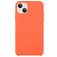 Mobigear Rubber Touch iPhone 15 Silikon Hülle Backcover - Orange