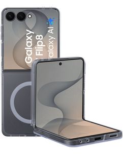 Mobiparts Hardcover Durchsichtig Samsung Galaxy Z Flip 8 MagSafe Hülle Hardcase Backcover - Transparent