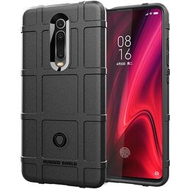 Mobigear Rugged Shield Xiaomi Mi 9T Hülle Flexibles TPU Backcover Stoßfest - Schwarz