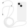Mobigear Lanyard iPhone 14 Plus Silikon Handykette - Weiß