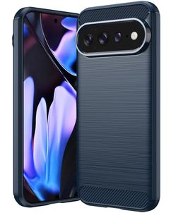 Mobigear Brushed Slim Google Pixel 11 Pro XL Hülle Flexibles TPU Backcover - Blau
