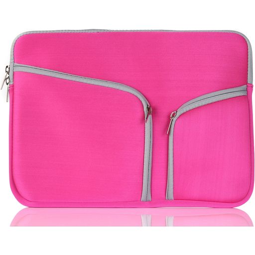 Mobigear Double Zipper Neopren Laptop Sleeve 12 Zoll Laptop Hülle - Pink