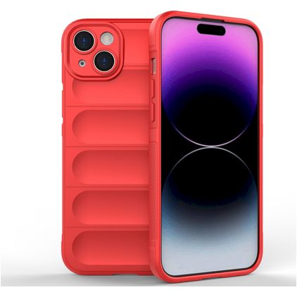 Mobigear Bumpy iPhone 15 Plus TPU (flexibel) Backcover - Rot