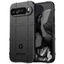 Mobigear Rugged Shield Google Pixel 9 Pro Hülle Flexibles TPU Backcover Stoßfest - Schwarz