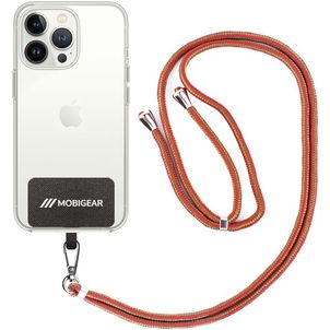 Mobigear Lanyard Universal-Handykette einstellbar - Rot / Grün