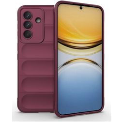 Mobigear Bumpy Samsung Galaxy A57 Hülle Flexibles TPU Backcover - Wine Red