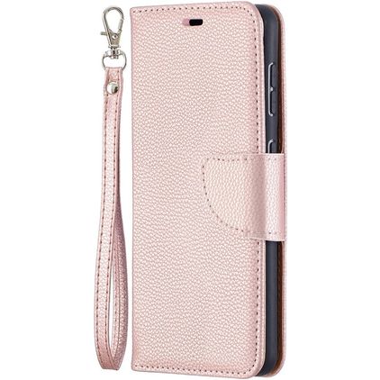 Mobigear Excellent Samsung Galaxy S21 Hülle Klapphülle Geldbörse - Roségold