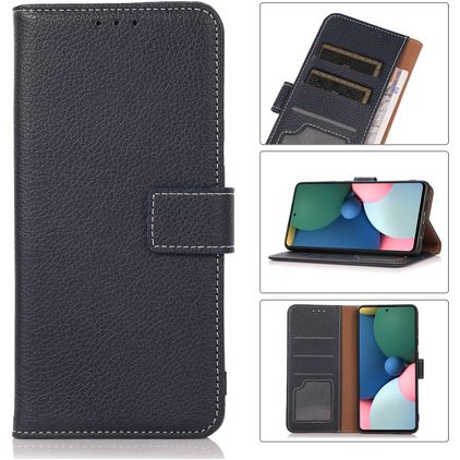 Mobigear Wallet POCO X4 GT Klapphülle Portemonnaie - Dunkelblau