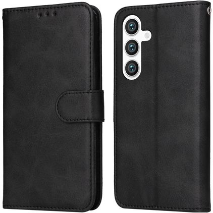 Mobigear Wallet Samsung Galaxy S24 Hülle Klapphülle Geldbörse - Schwarz