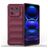 Mobigear Bumpy Xiaomi 13 Pro Hülle Flexibles TPU Backcover - Weinrot