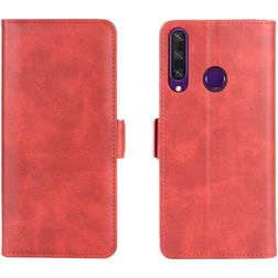 Mobigear Slim Magnet Huawei Y6p Hülle Klapphülle Geldbörse - Rot