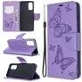 Mobigear Butterfly Samsung Galaxy S20 Hülle Klapphülle Geldbörse - Lila