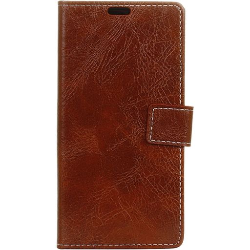 Mobigear Basic Huawei P30 Lite Hülle Klapphülle Geldbörse - Braun