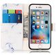 Mobigear Marble iPhone SE (2020) Hülle Klapphülle Geldbörse - White Marble