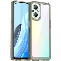 Mobigear Crystal OPPO Reno 7 Lite Hardcase Backcover - Transparent / Grau