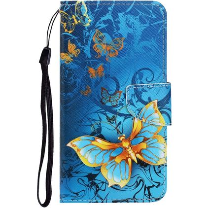 Mobigear Design Xiaomi Redmi 9 Hülle Klapphülle Geldbörse - Schmetterling
