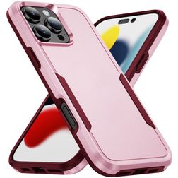 Mobigear Heavy Armor iPhone 16 Pro Hülle Hardcase Backcover Stoßfest - Pink