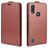 Mobigear Motorola Moto E6s (2020) Hülle Flipcase - Braun