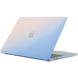 Mobigear Rainbow Matte MacBook Pro 13 Zoll (2016-2023) Hardcase Hülle MacBook Case - Blau - Model A1706 / A1708 / A1989 / A2159 / A2289 / A2251 / A2338