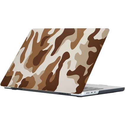 Mobigear Design MacBook Air 15 Zoll (2023-2026) Hardcase Hülle MacBook Case - Desert Camauflage - Model A2941 / A3114 / A3241 / A3448