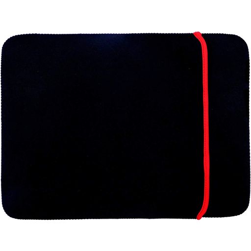 Mobigear Two Way Neopren Laptop Sleeve 11 Zoll Laptop Hülle - Schwarz / Rot