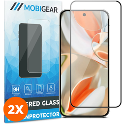 Mobigear Premium Google Pixel 10 Pro Panzerglas Gehärtetes Glas Displayschutz - Hüllenfreundlich - Schwarz (2er Pack)