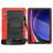 Mobigear SureGrip Xtreme Samsung Galaxy Tab S9 Ultra Hülle Kunststoff,Silikon Backcover + Schulterträger + Ständer - Schwarz / Rot