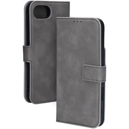 Mobiparts Classic Wallet iPhone 16e MagSafe Hülle Klapphülle - Granite Grey