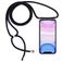 Mobigear Lanyard iPhone 11 Flexibles TPU Handykette - Transparent / Schwarz