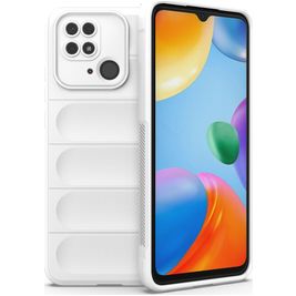 Mobigear Bumpy Xiaomi Redmi 10C Hülle Flexibles TPU Backcover - Weiß