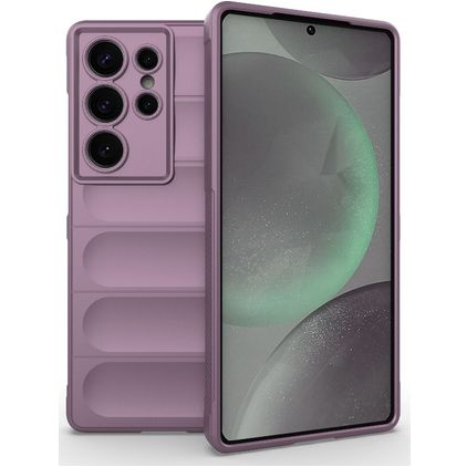 Mobigear Bumpy Samsung Galaxy S25 Ultra Hülle Flexibles TPU Backcover - Lila