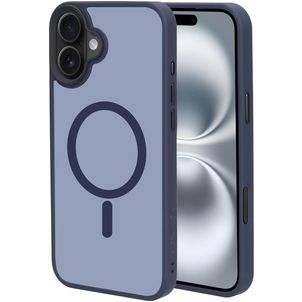 Mobiparts Hardcover iPhone 16 Plus MagSafe Hülle Hardcase Backcover - Satin Blue
